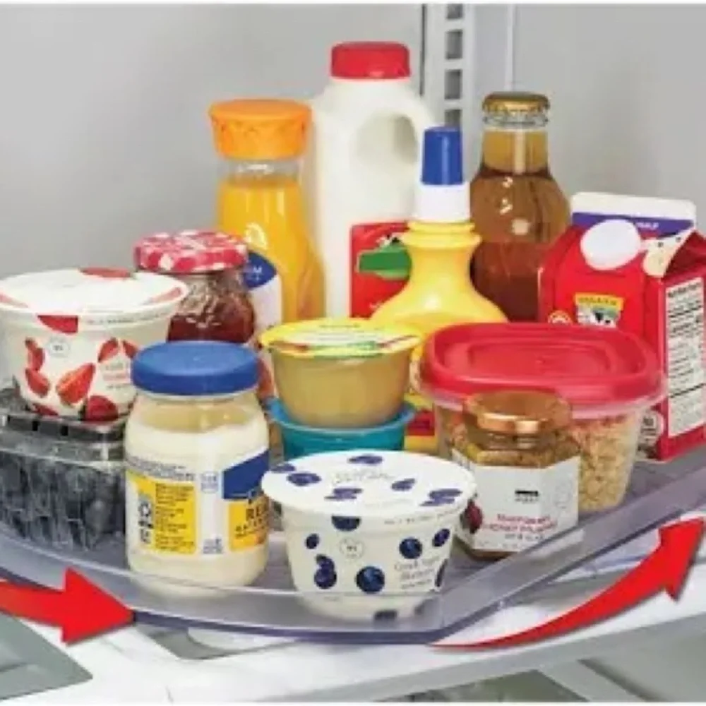 NWT Rectangle Rotating Clear Susan Tray